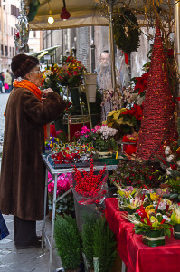 Via del Gambero - acquisti floreali di Natale