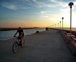 Pedalando sul Molo