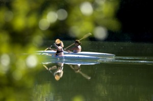 In canoa sul Tevere